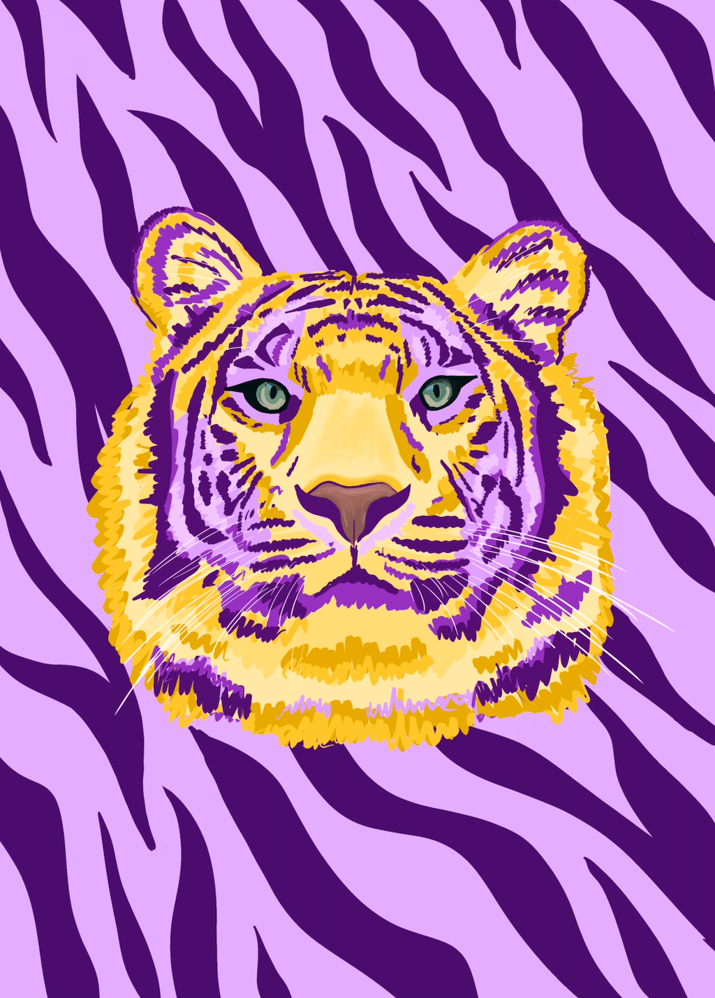 Bailey Made Art Co Eye of the Tiger Art Print Art