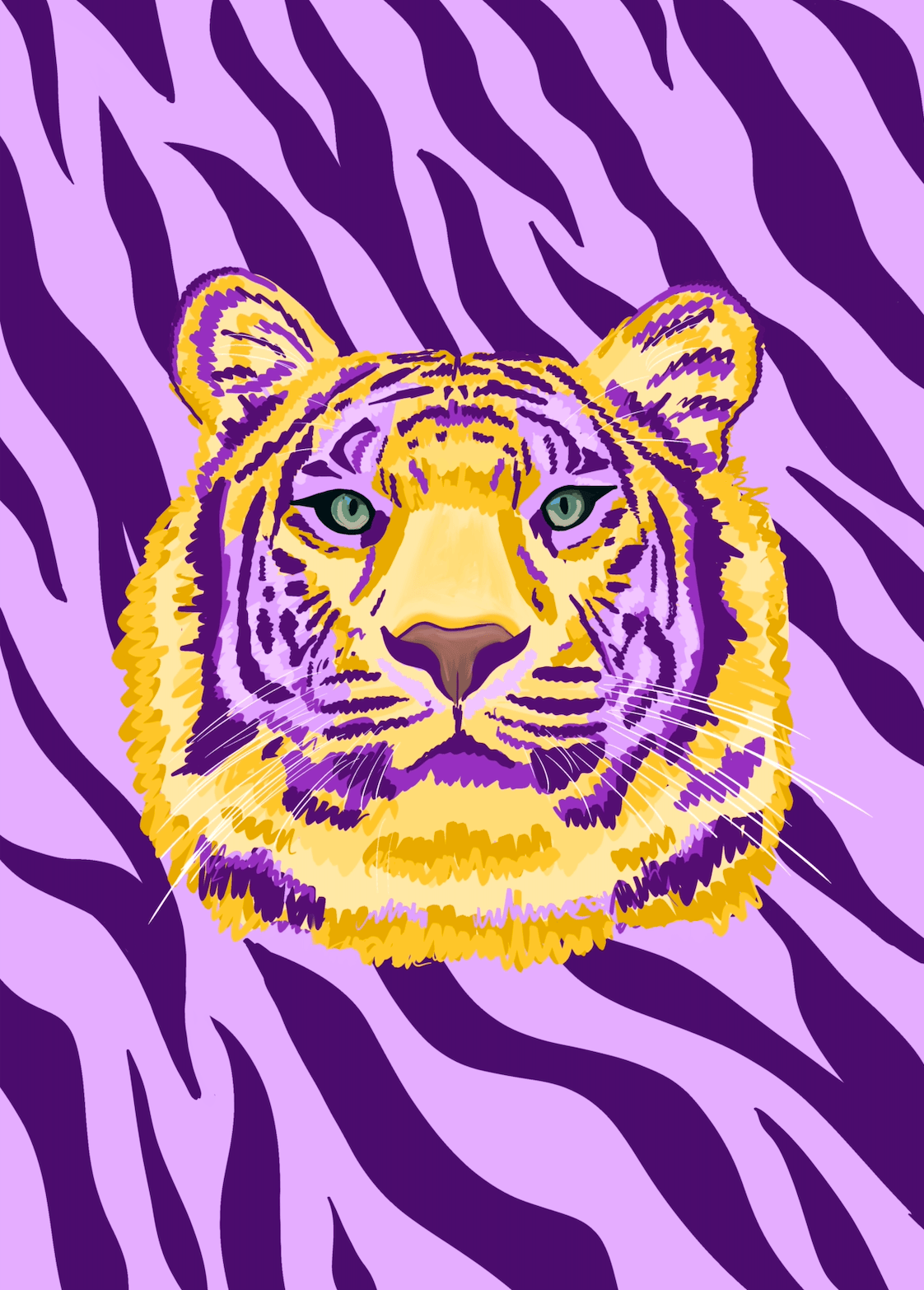 Bailey Made Art Co Eye of the Tiger Art Print Art