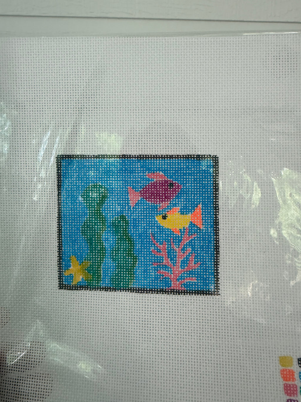 Bailey Made Art Co Fishies in the Sea- Needlepoint Canvas needlepoint