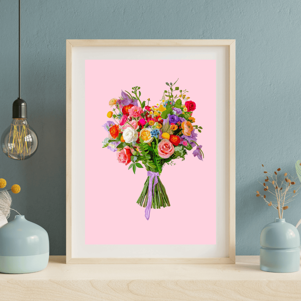 Bailey Made Art Co Flora and Fauna Bouquet Art Print Art