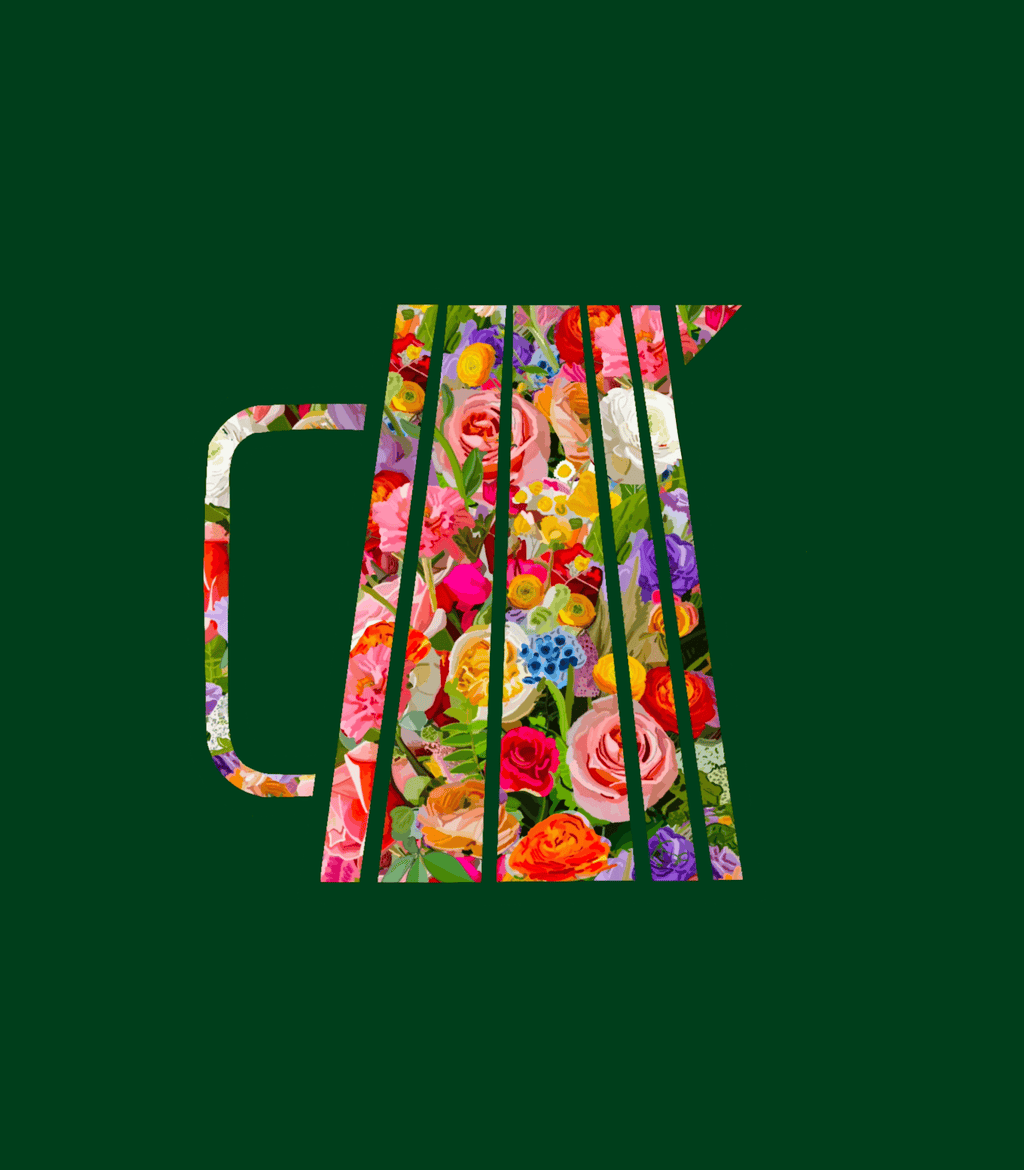 Bailey Made Art Co Flora and Roast Coffee Pitcher Art Print Art