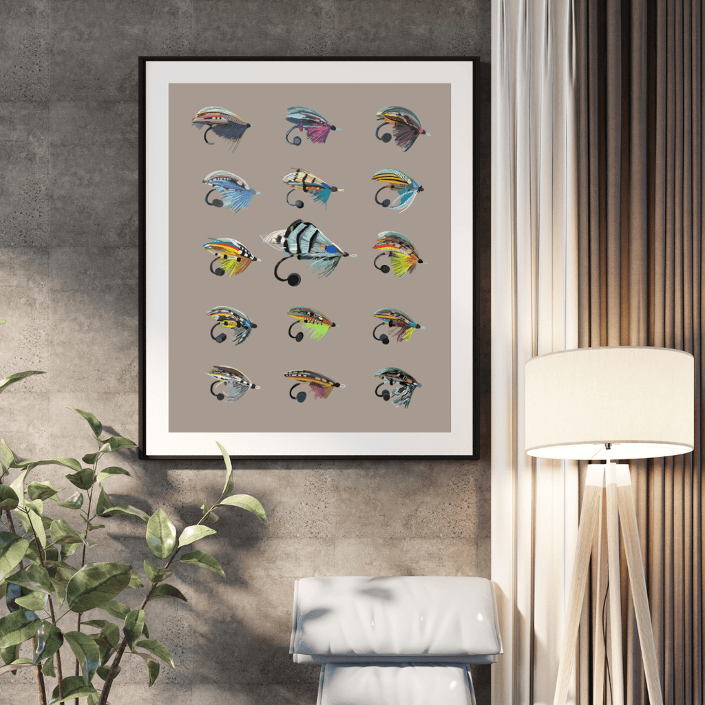 Bailey Made Art Co Fly Fishing Art Print Art