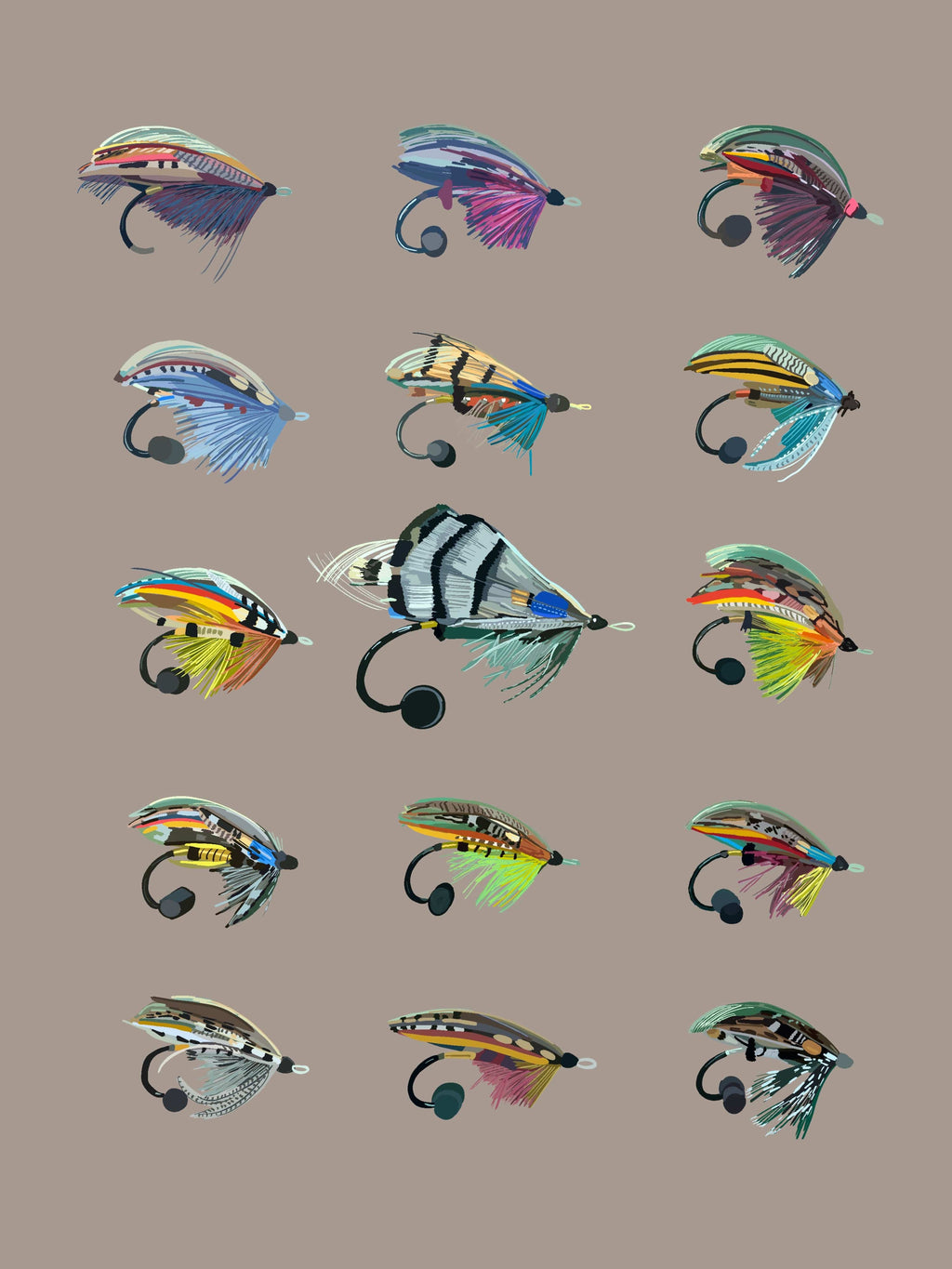 Bailey Made Art Co Fly Fishing Art Print Art