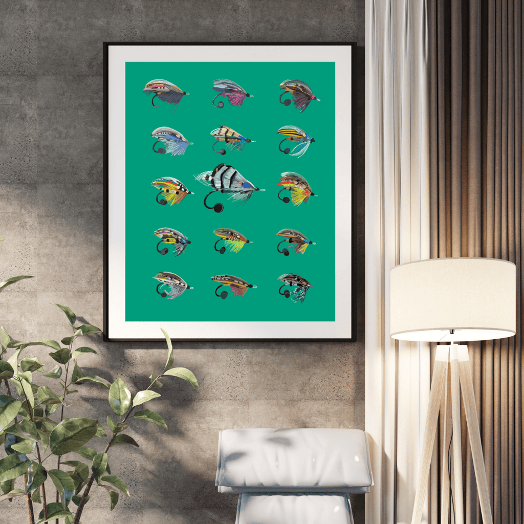 Bailey Made Art Co Fly Fishing Art Print Art