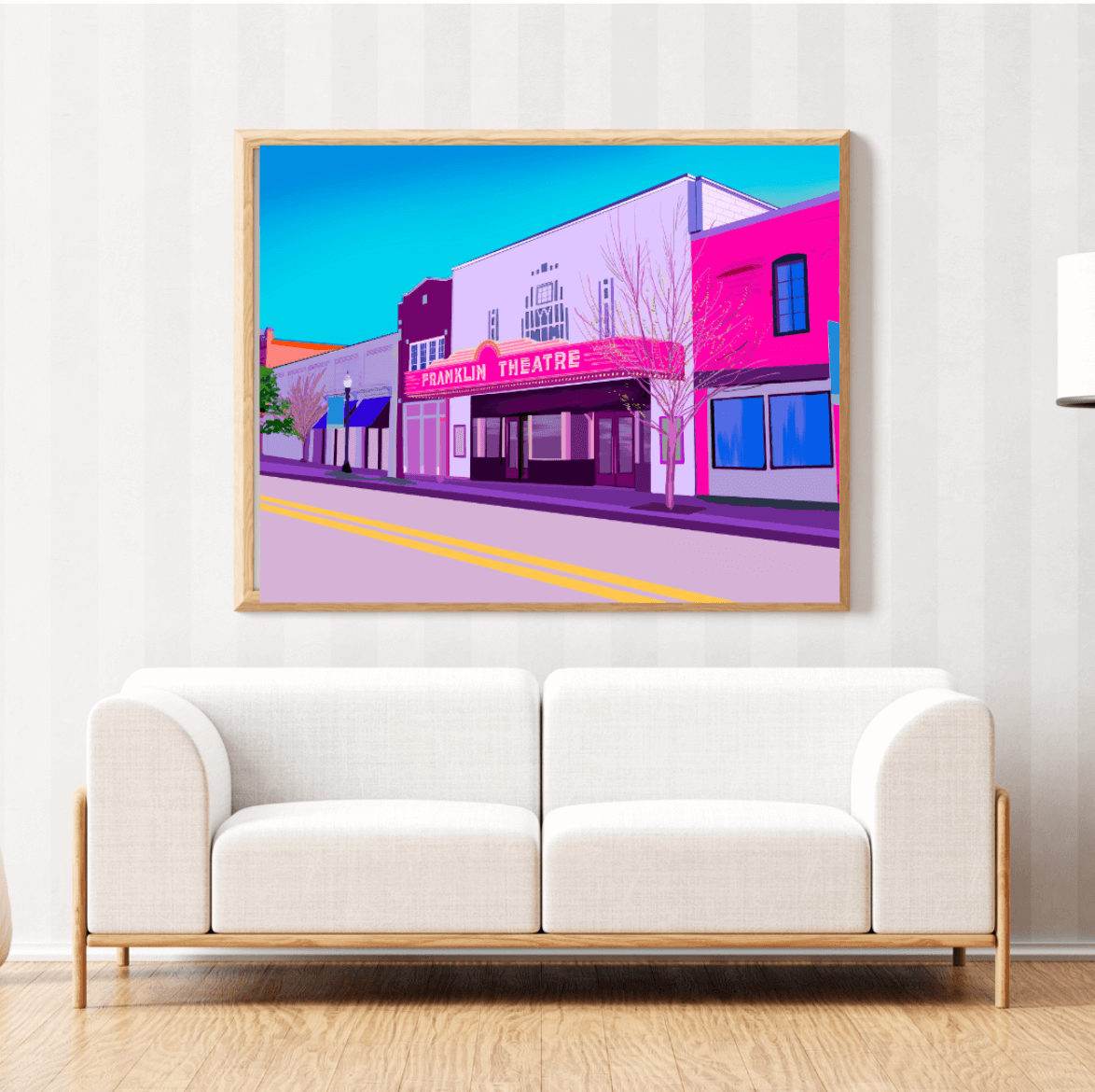 Bailey Made Art Co Franklin Theater Tennessee Art Print Art