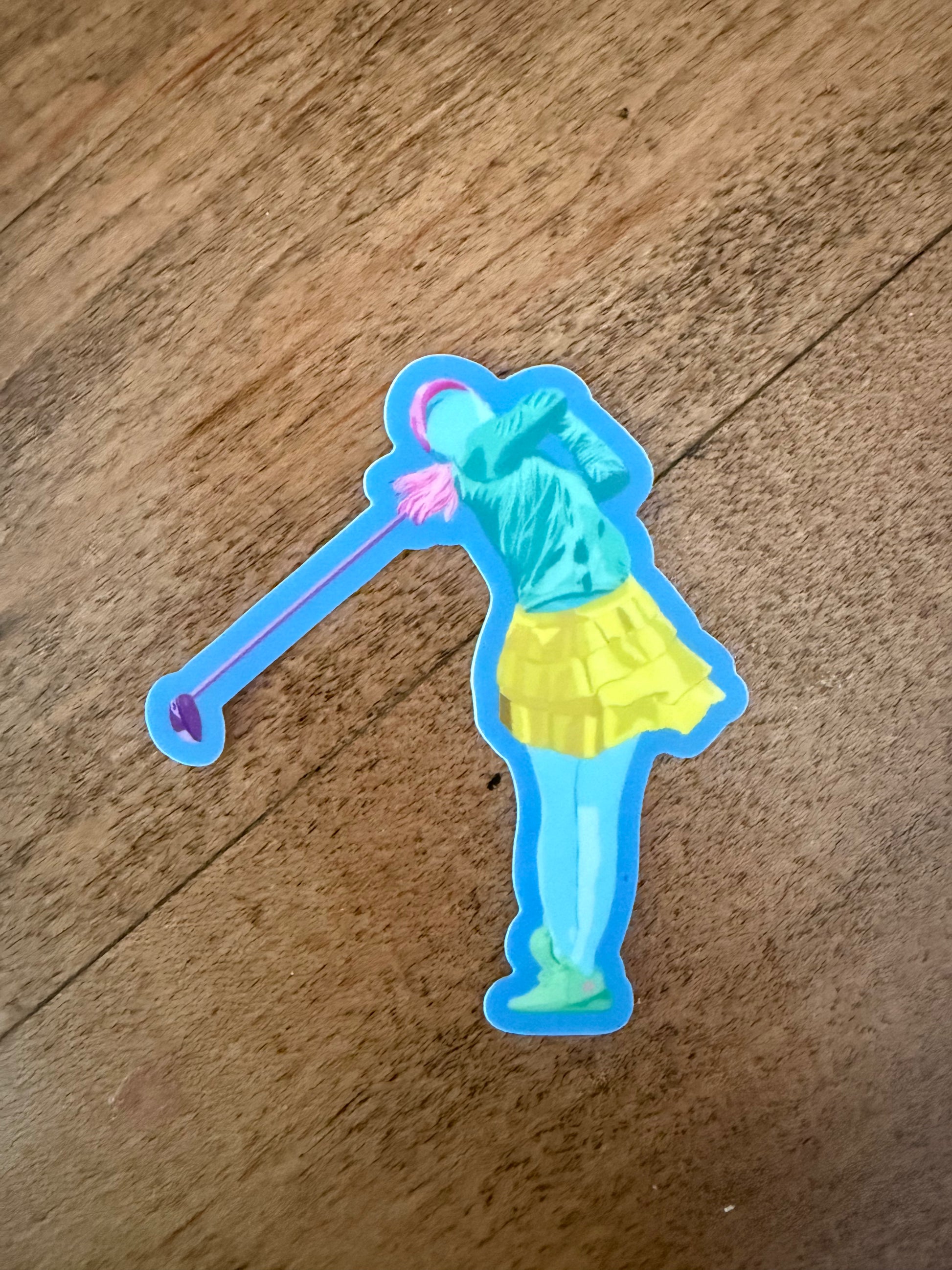 Bailey Made Art Co Golf Girl Cutie Vinyl Sticker Sticker