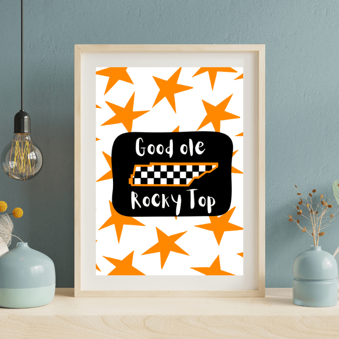 Bailey Made Art Co Good Ole Rocky Top- TN Print Art