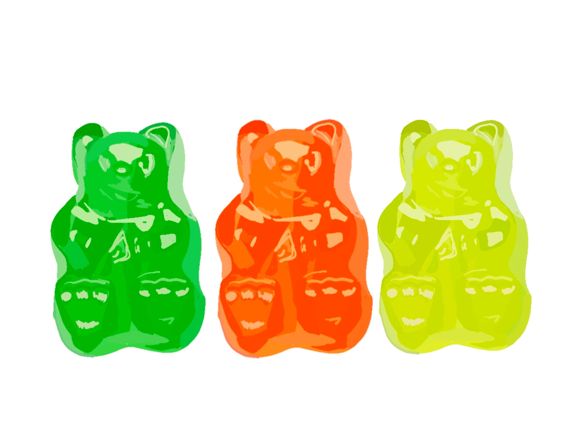 Bailey Made Art Co Gummy Bear Party Art Print Art