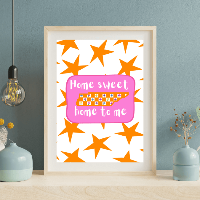 Bailey Made Art Co Home Sweet Home TN Art Print Art