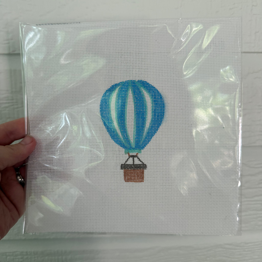 Bailey Made Art Co Hot Air Balloon- Needlepoint Canvas needlepoint