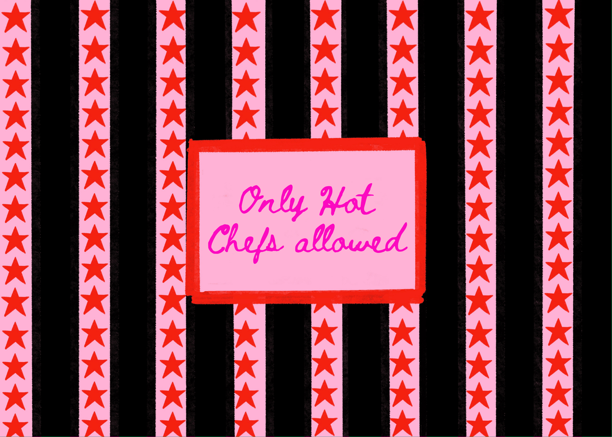 Bailey Made Art Co Hot Chefs Only Art Print Art