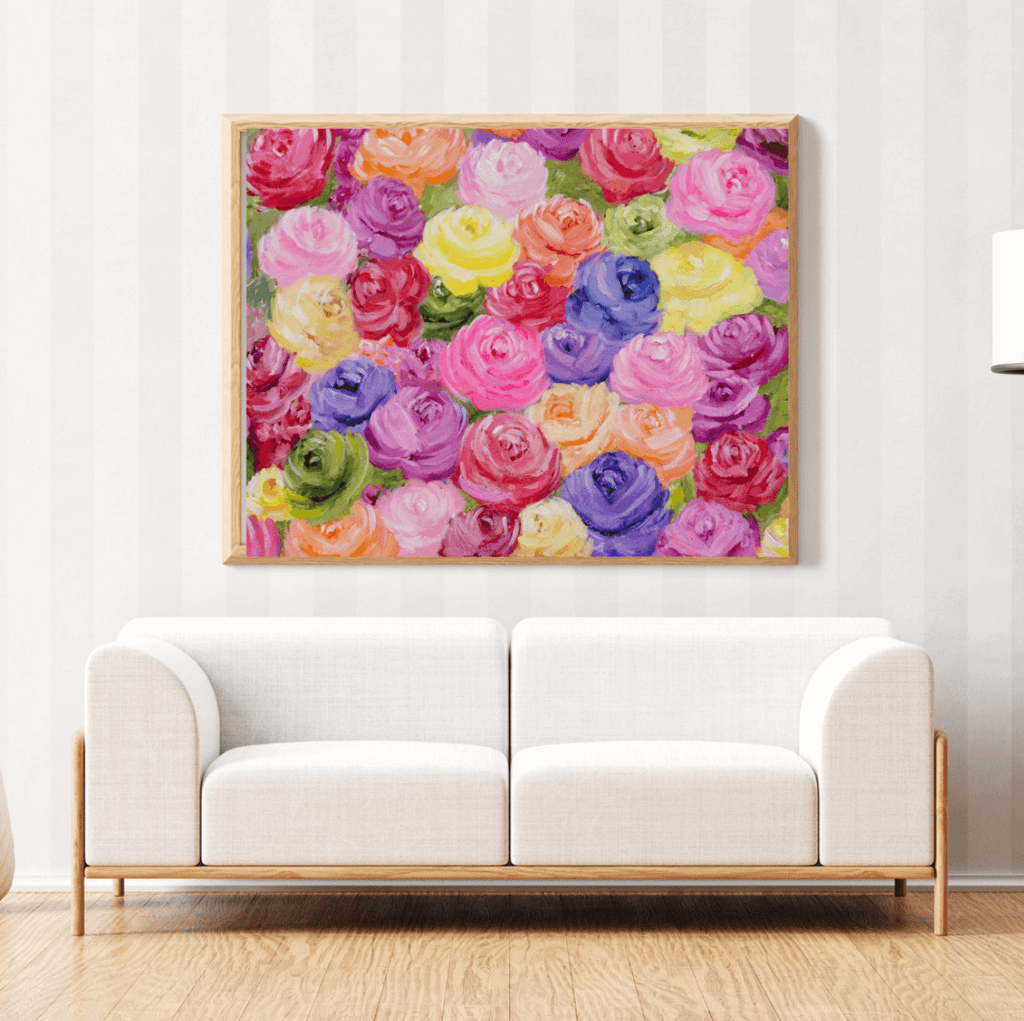 Bailey Made Art Co Khladeiscope of Roses Art Print Art