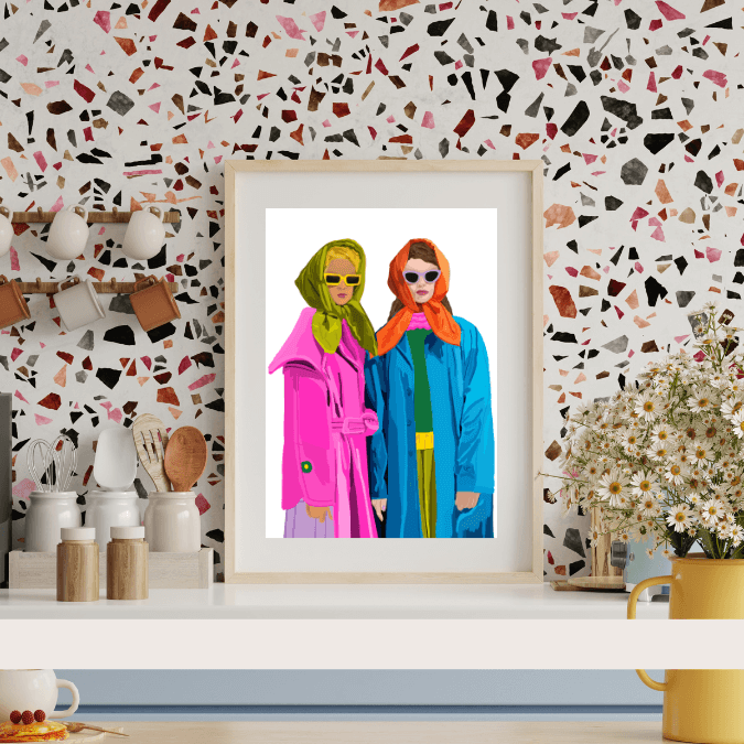 Bailey Made Art Co Ladies in Color Art Print Art