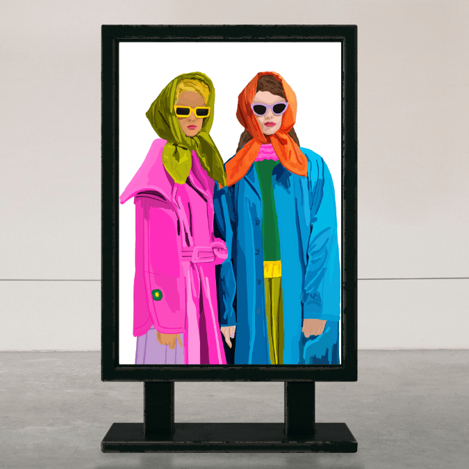 Bailey Made Art Co Ladies in Color Art Print Art