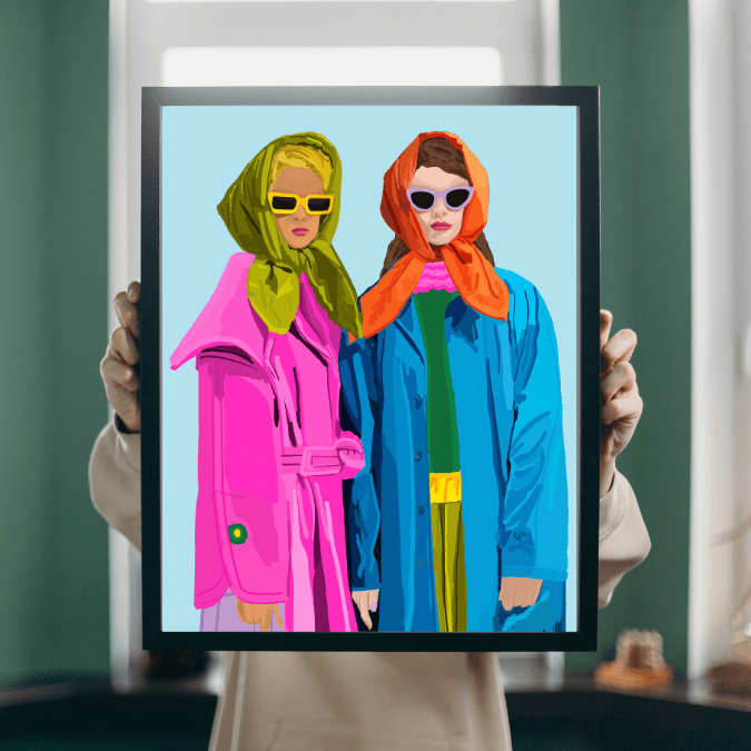 Bailey Made Art Co Ladies in Color Art Print Art