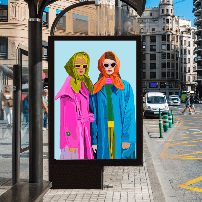 Bailey Made Art Co Ladies in Color Art Print Art
