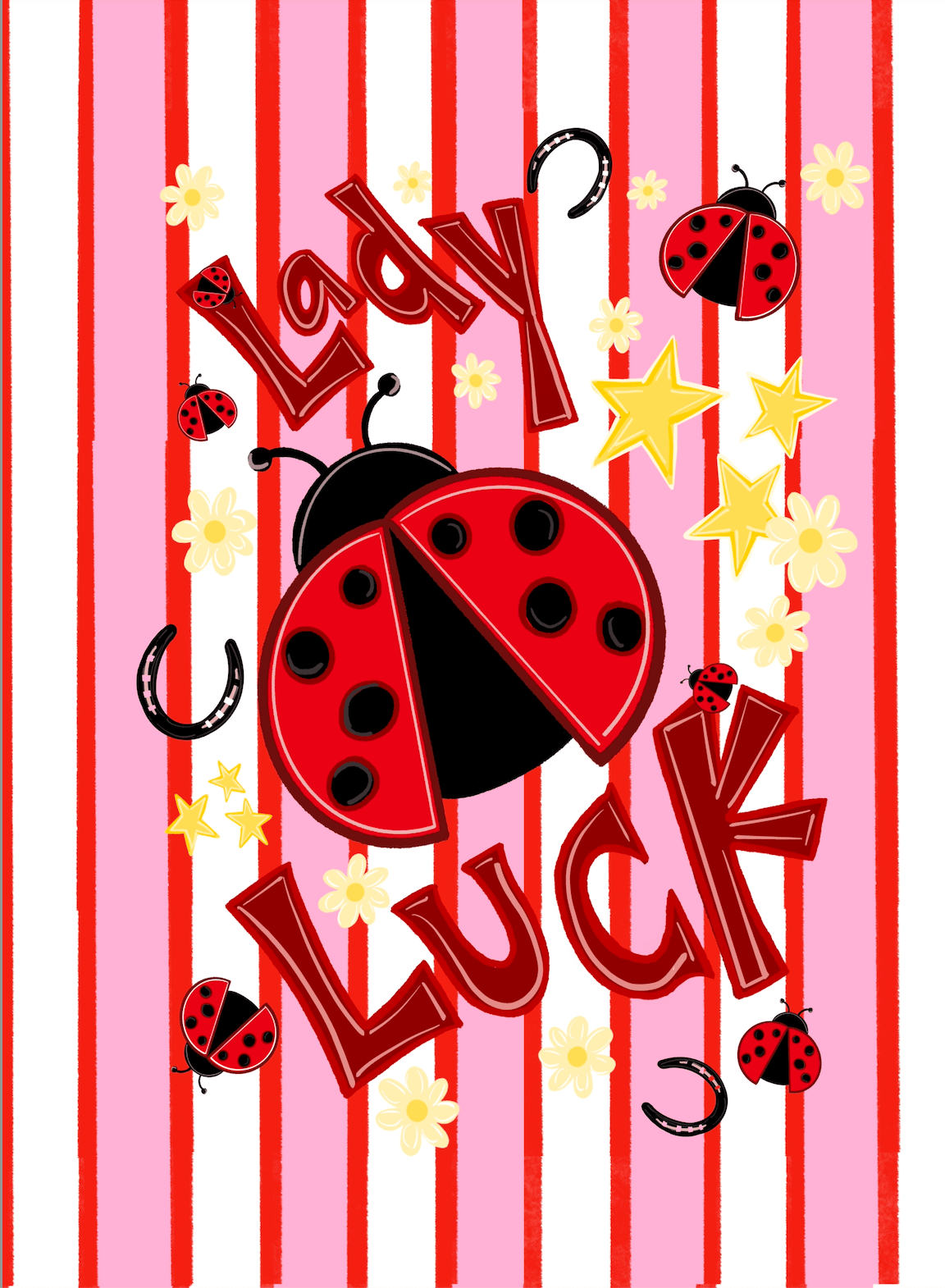 Bailey Made Art Co Lady Luck Art Print Art