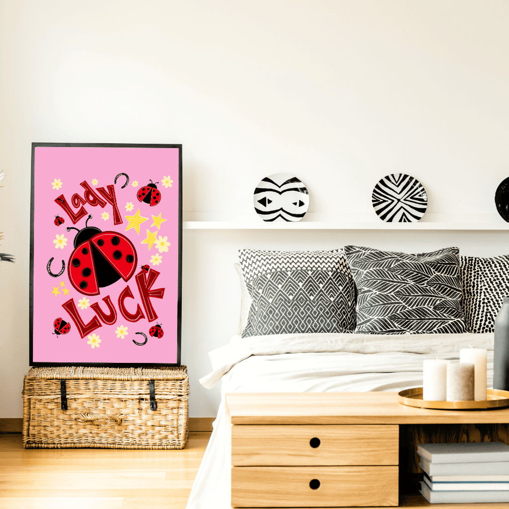 Bailey Made Art Co Lady Luck Art Print Art