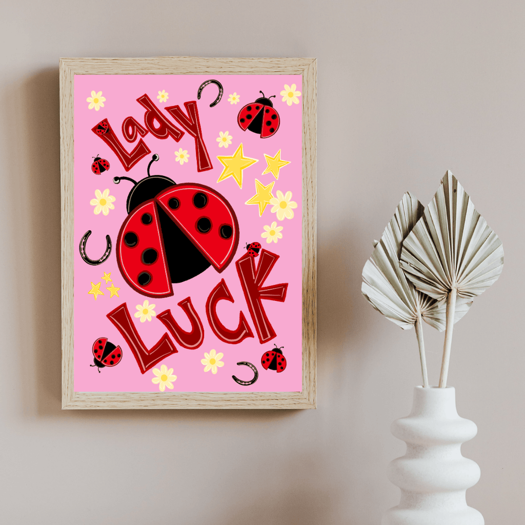 Bailey Made Art Co Lady Luck Art Print Art