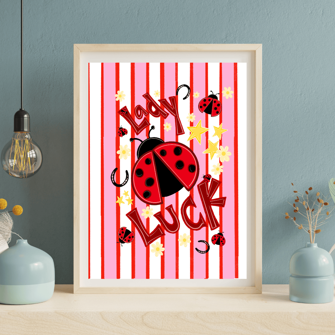 Bailey Made Art Co Lady Luck Art Print Art