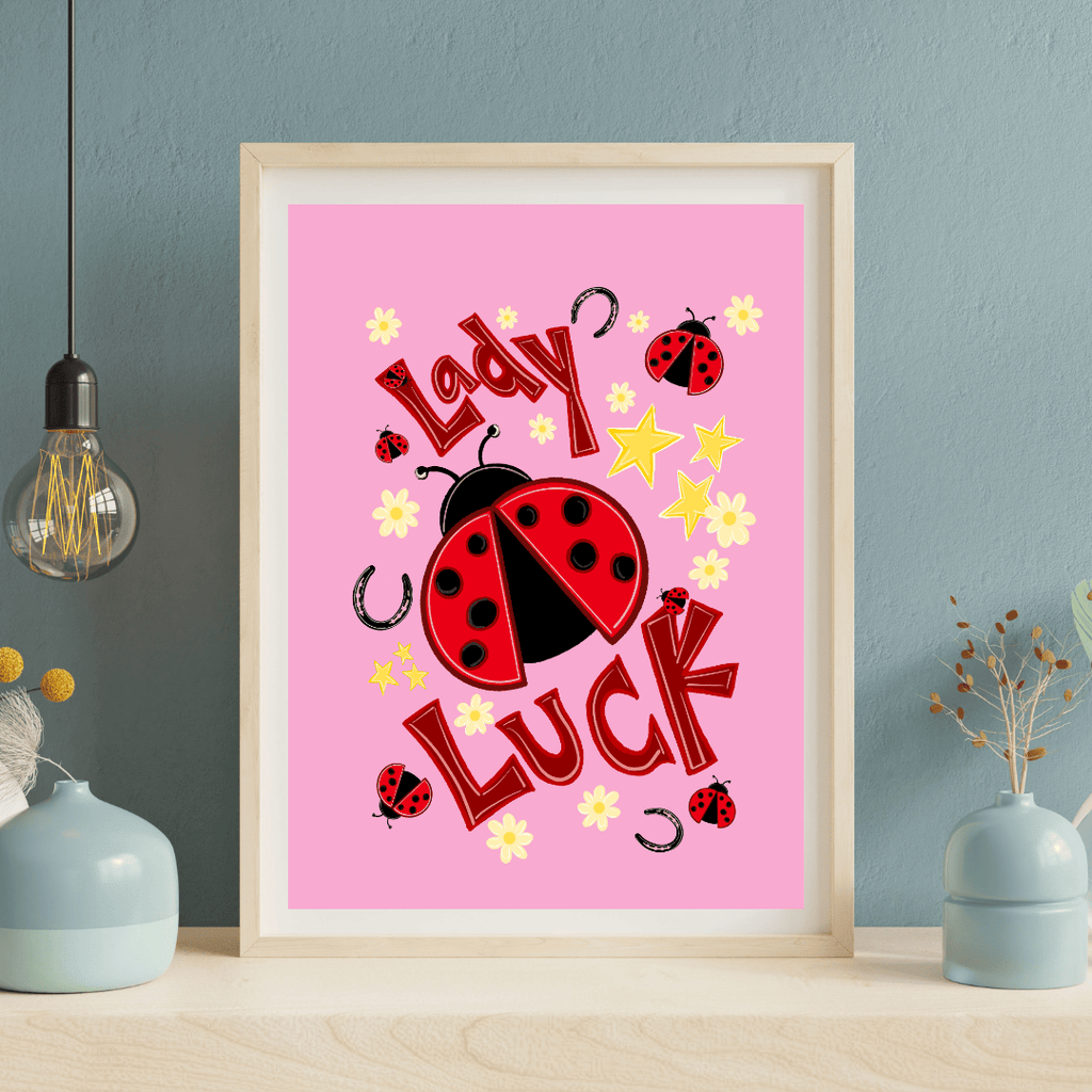 Bailey Made Art Co Lady Luck Art Print Art