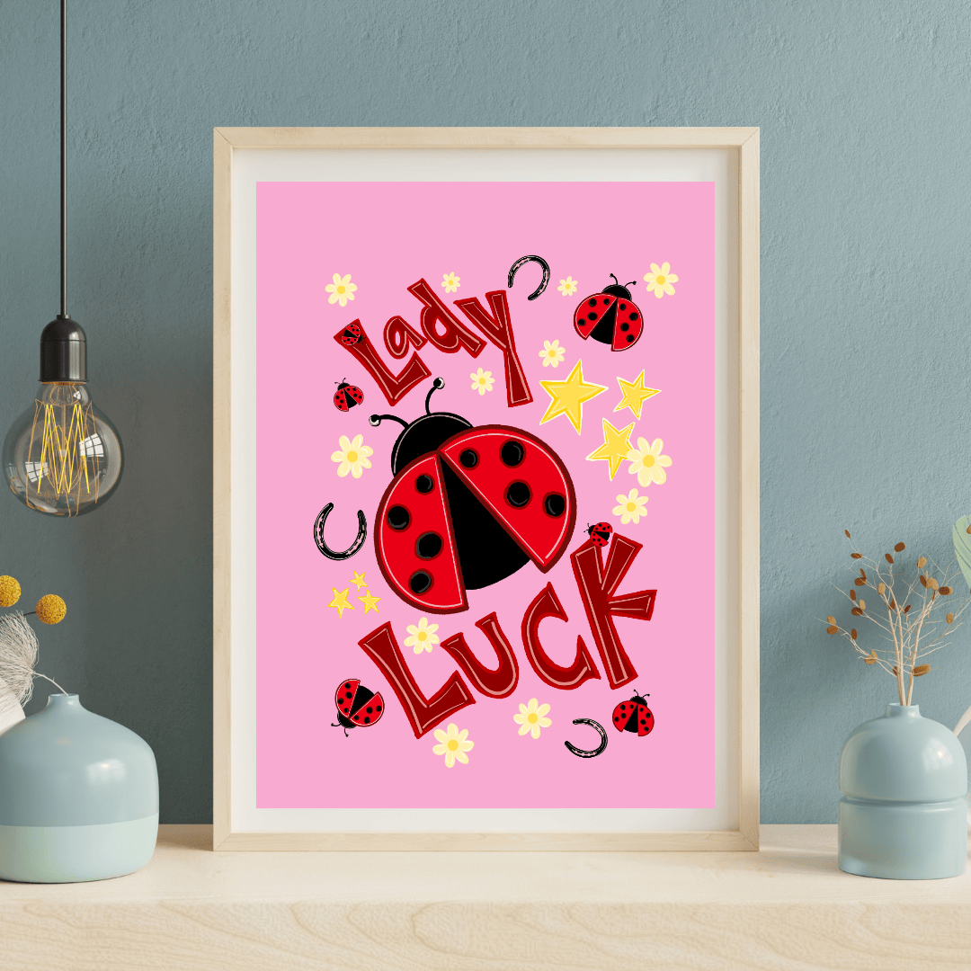 Bailey Made Art Co Lady Luck Art Print Art