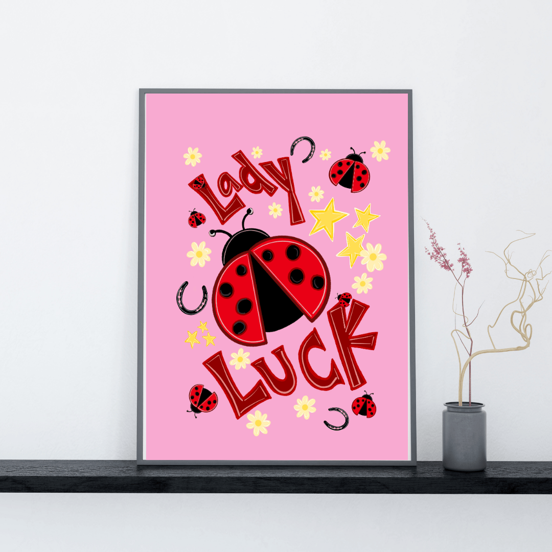 Bailey Made Art Co Lady Luck Art Print Art