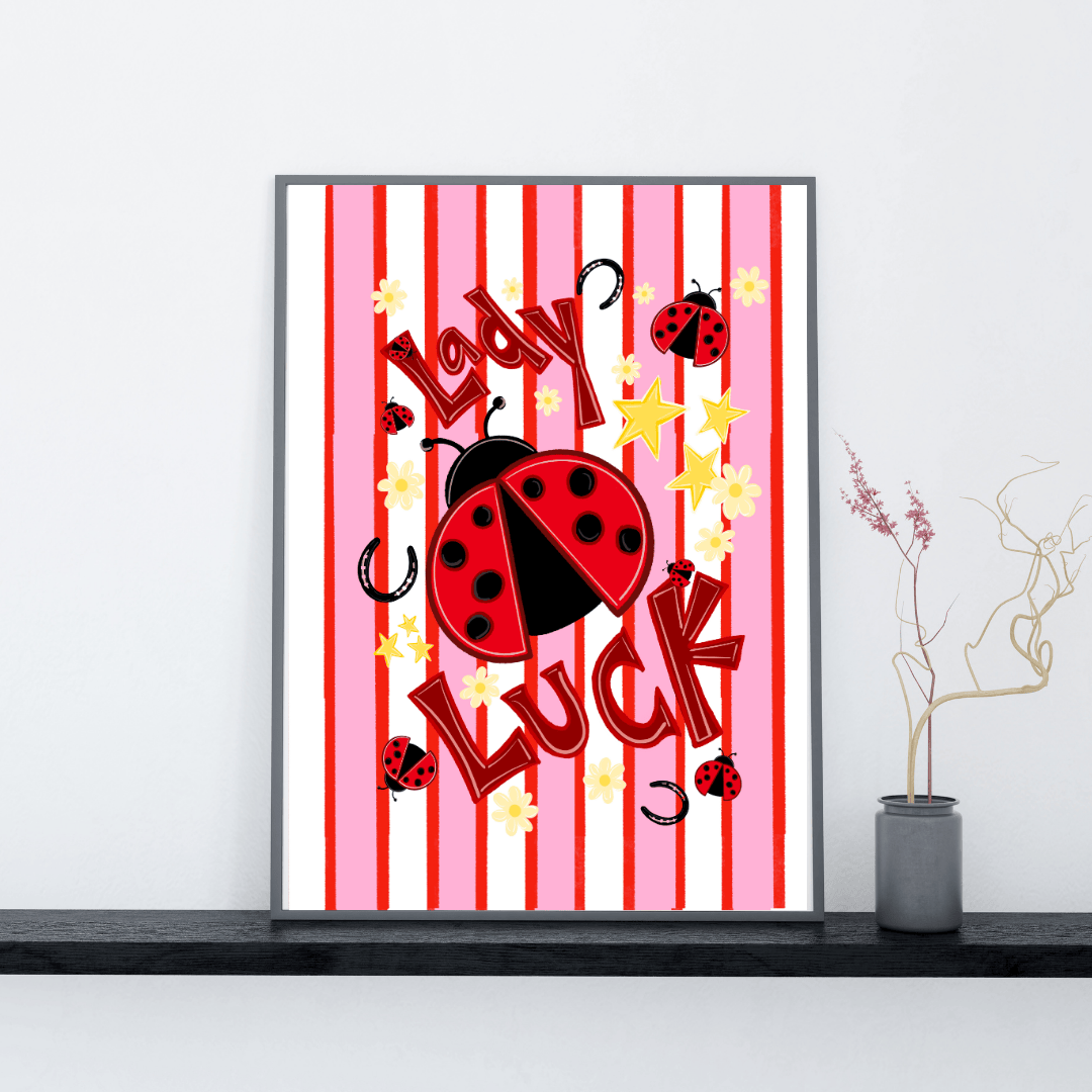 Bailey Made Art Co Lady Luck Art Print Art