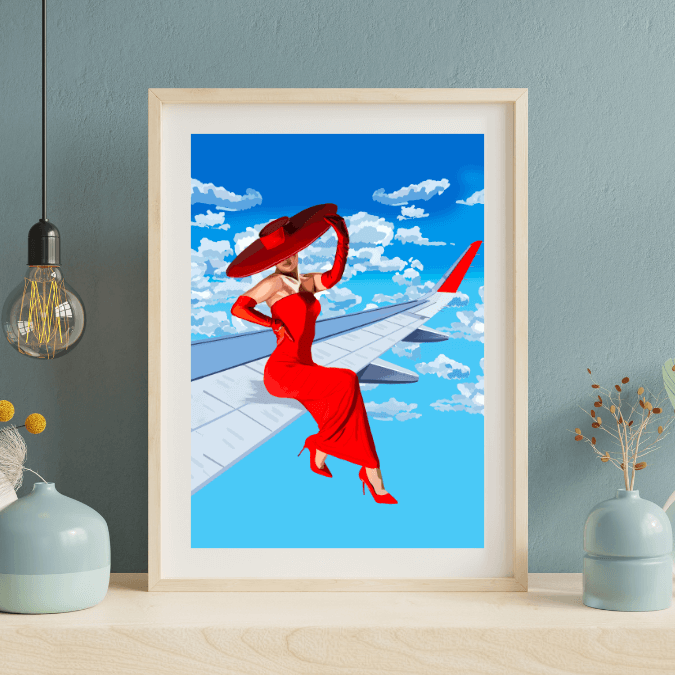 Bailey Made Art Co Lady Red: Haute Altitude Art Print Art