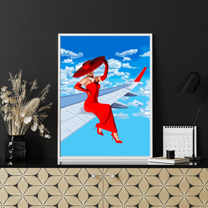 Bailey Made Art Co Lady Red: Haute Altitude Art Print Art