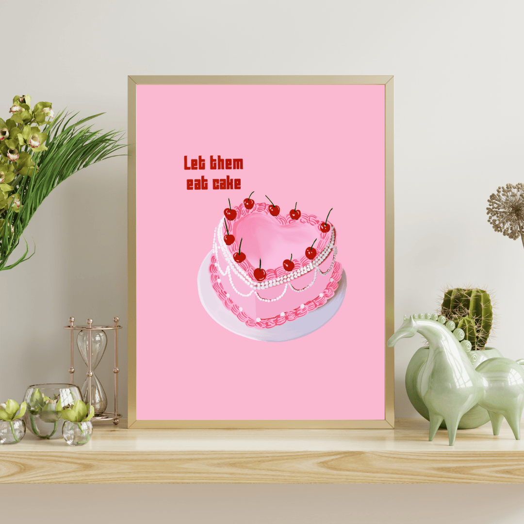 Bailey Made Art Co Let Them Eat Cake Art Print Art