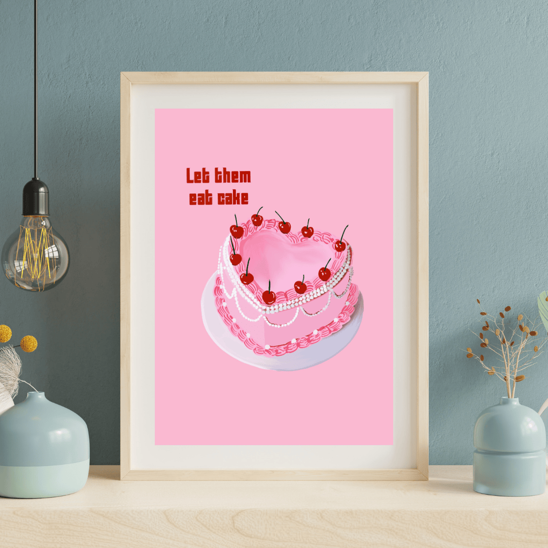 Bailey Made Art Co Let Them Eat Cake Art Print Art