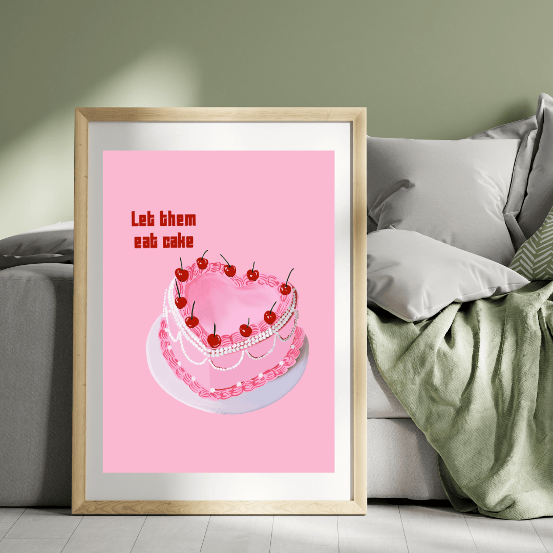 Bailey Made Art Co Let Them Eat Cake Art Print Art