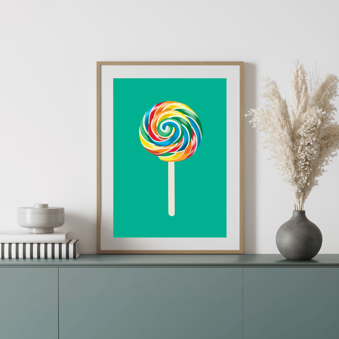 Bailey Made Art Co Lollipop Art Print Art