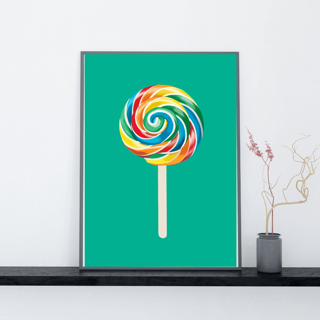 Bailey Made Art Co Lollipop Art Print Art