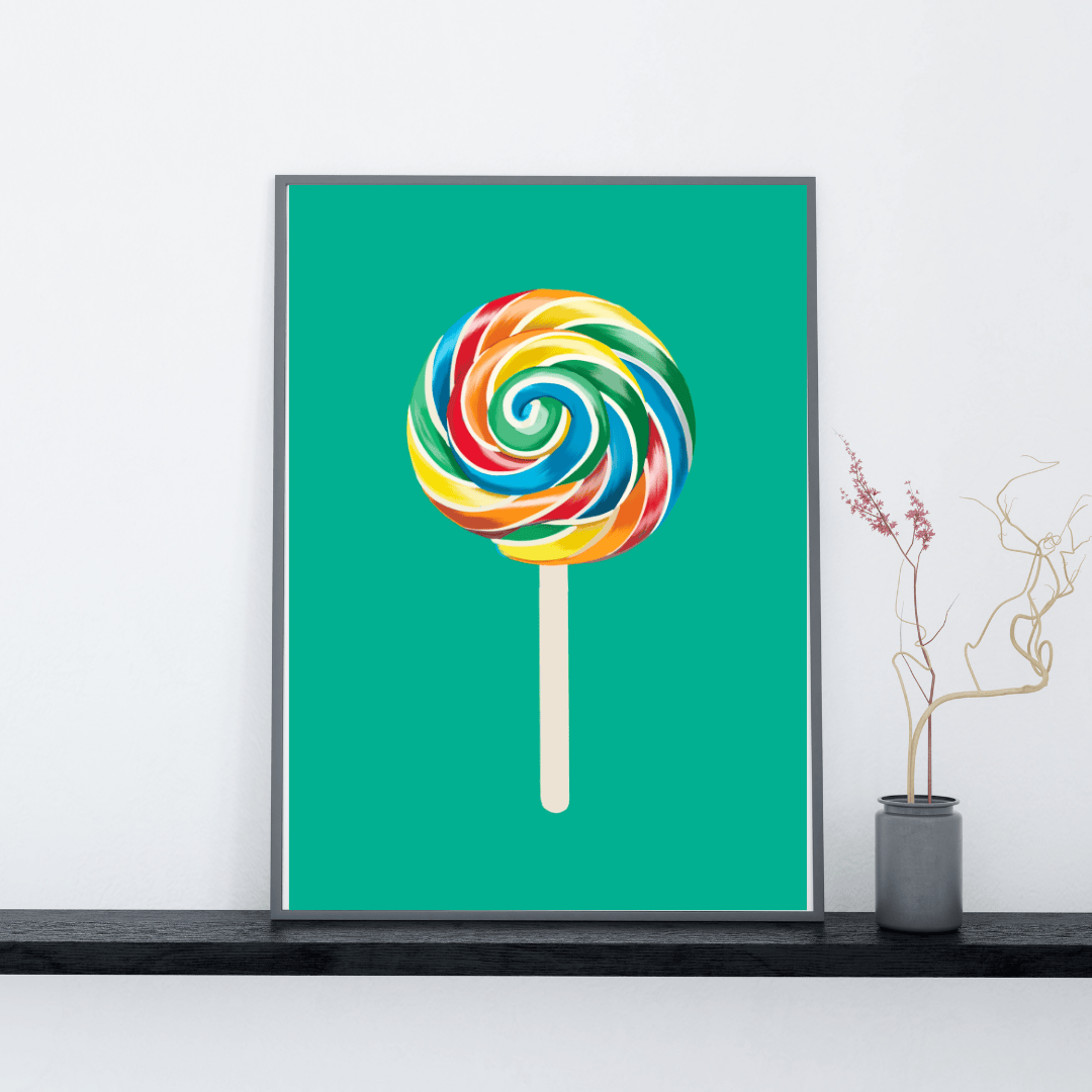 Bailey Made Art Co Lollipop Art Print Art
