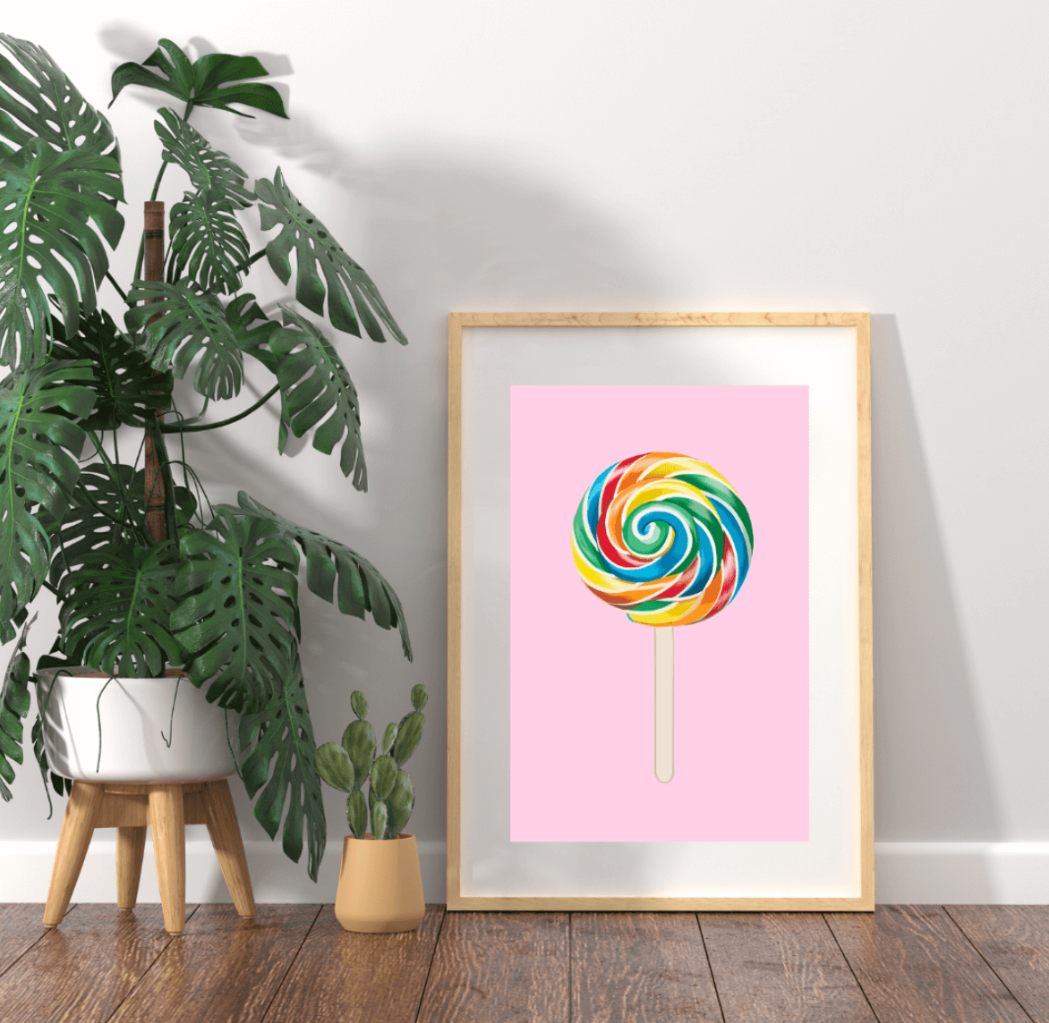 Bailey Made Art Co Lollipop Art Print Art