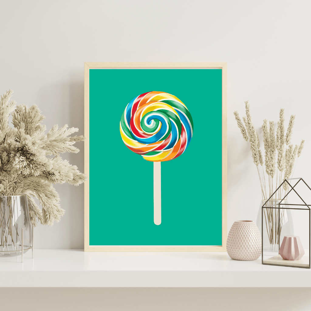 Bailey Made Art Co Lollipop Art Print Art