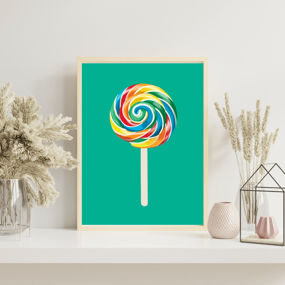 Bailey Made Art Co Lollipop Art Print Art