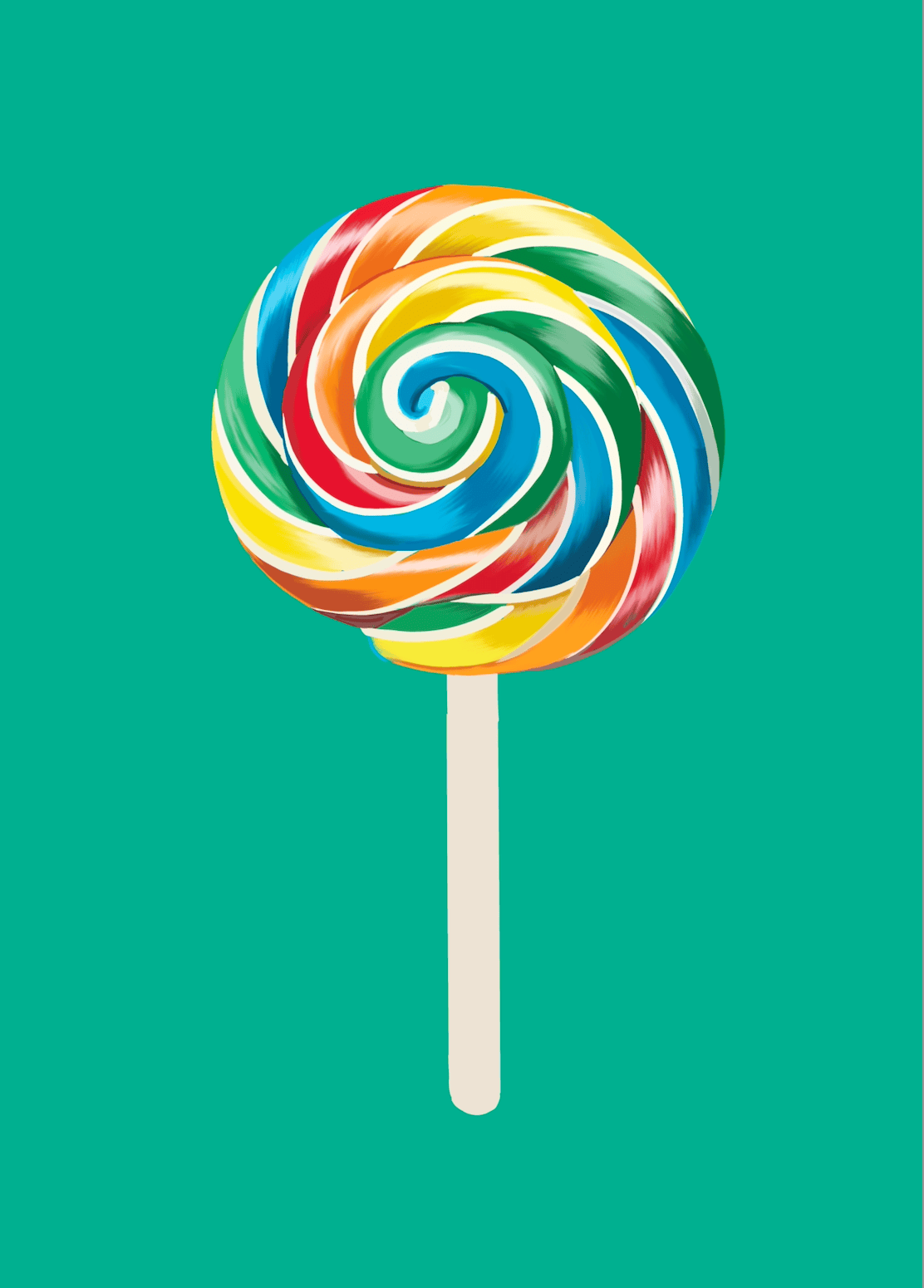 Bailey Made Art Co Lollipop Art Print Art