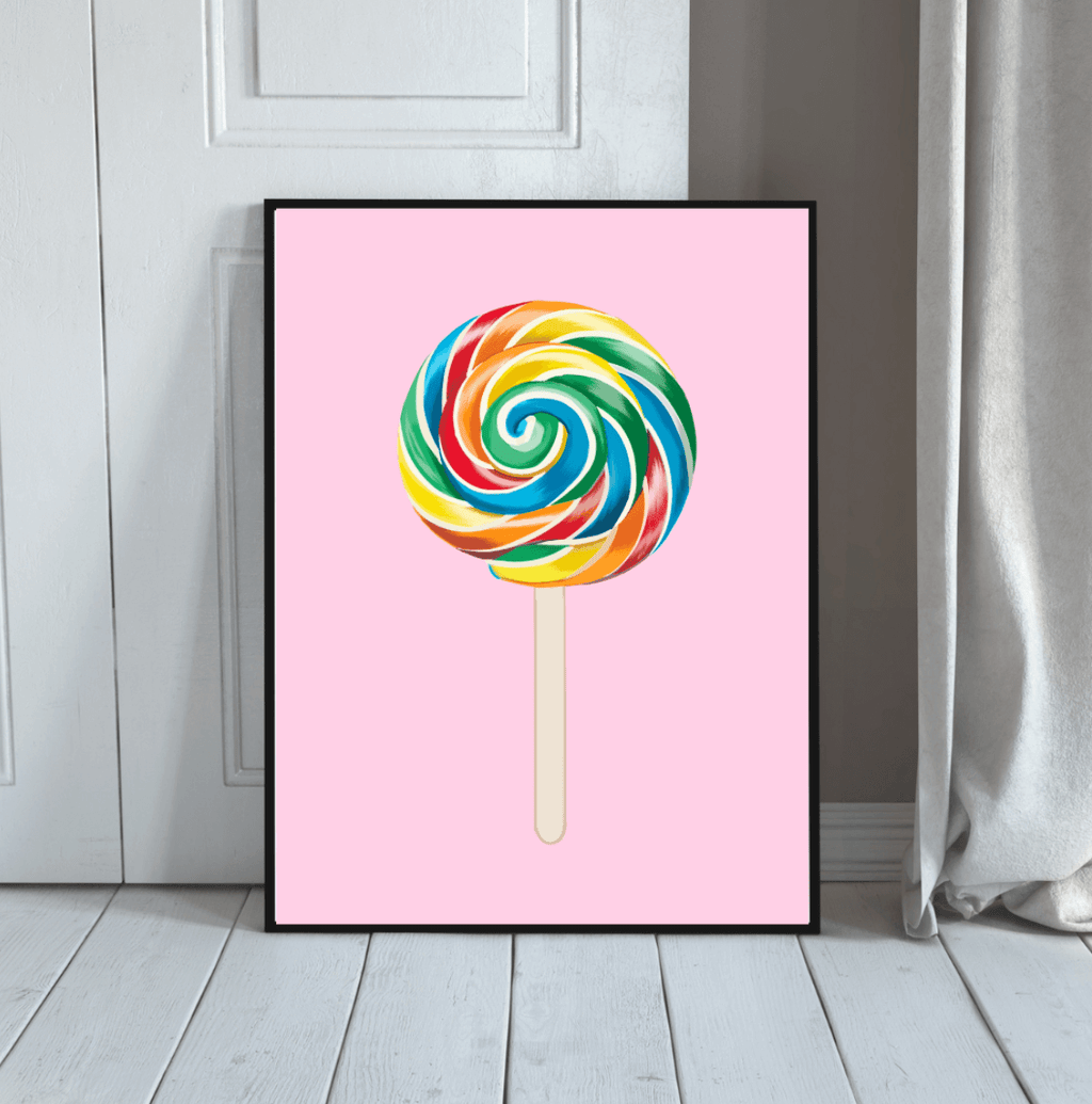 Bailey Made Art Co Lollipop Art Print Art