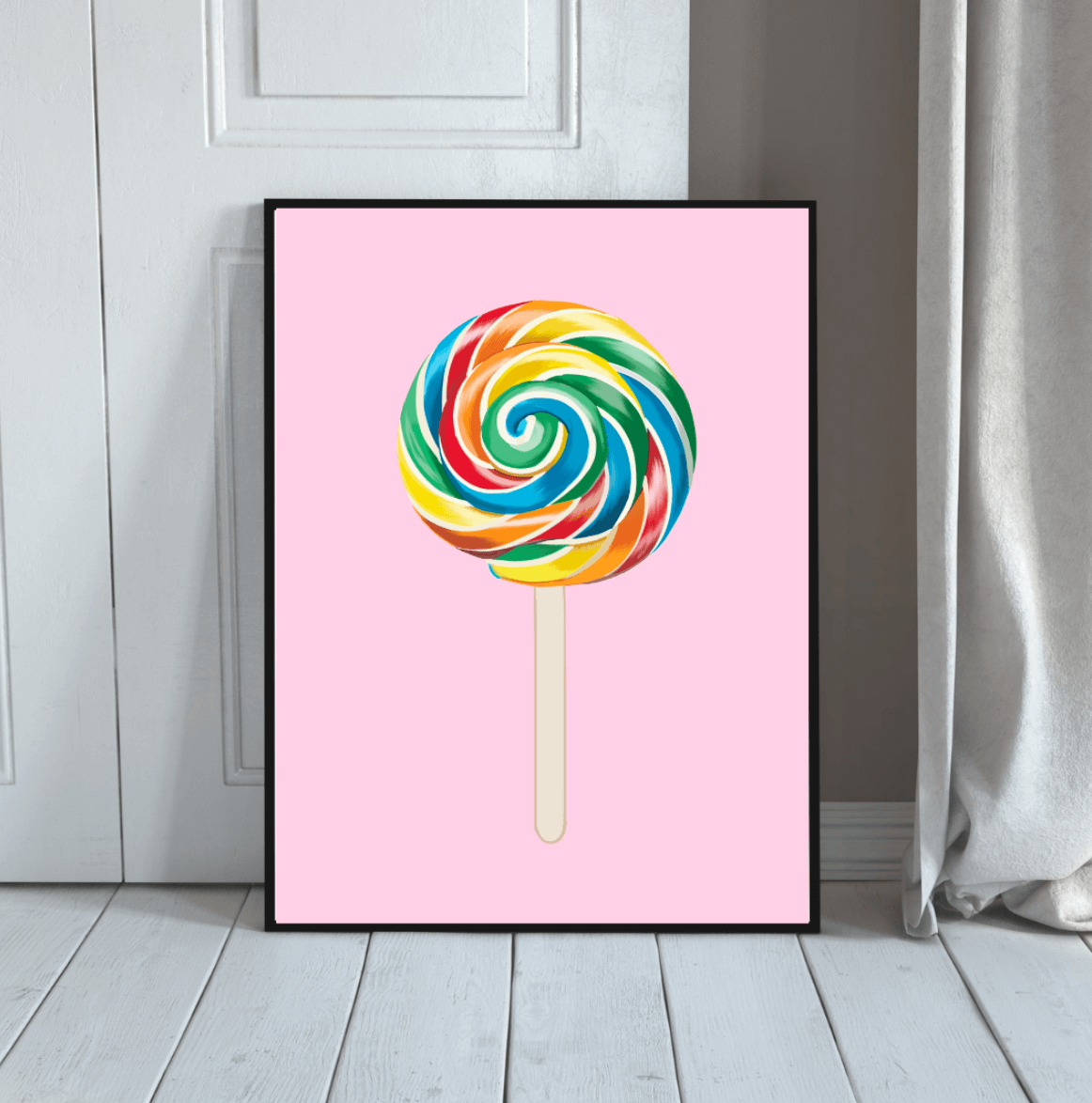 Bailey Made Art Co Lollipop Art Print Art