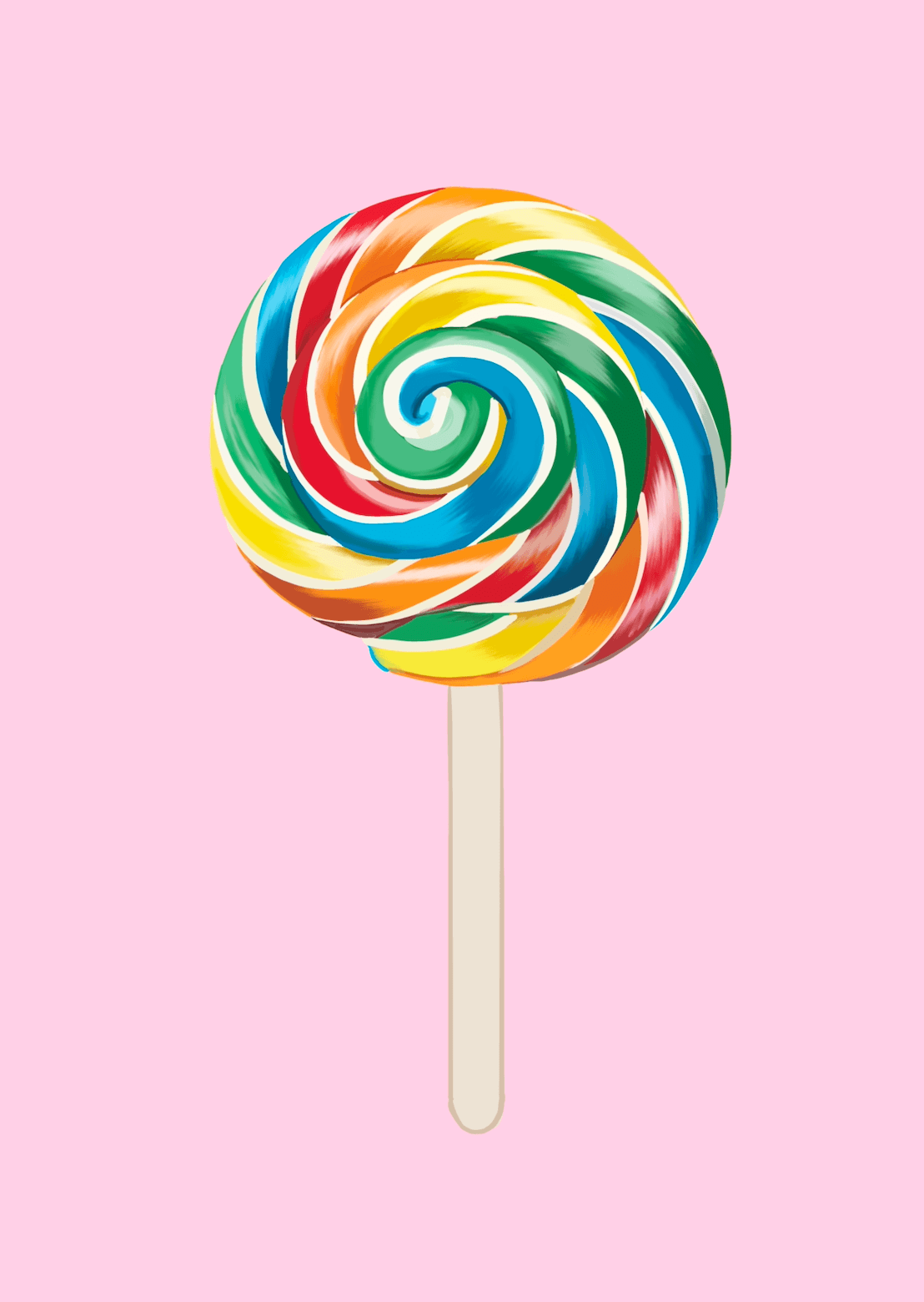 Bailey Made Art Co Lollipop Art Print Art
