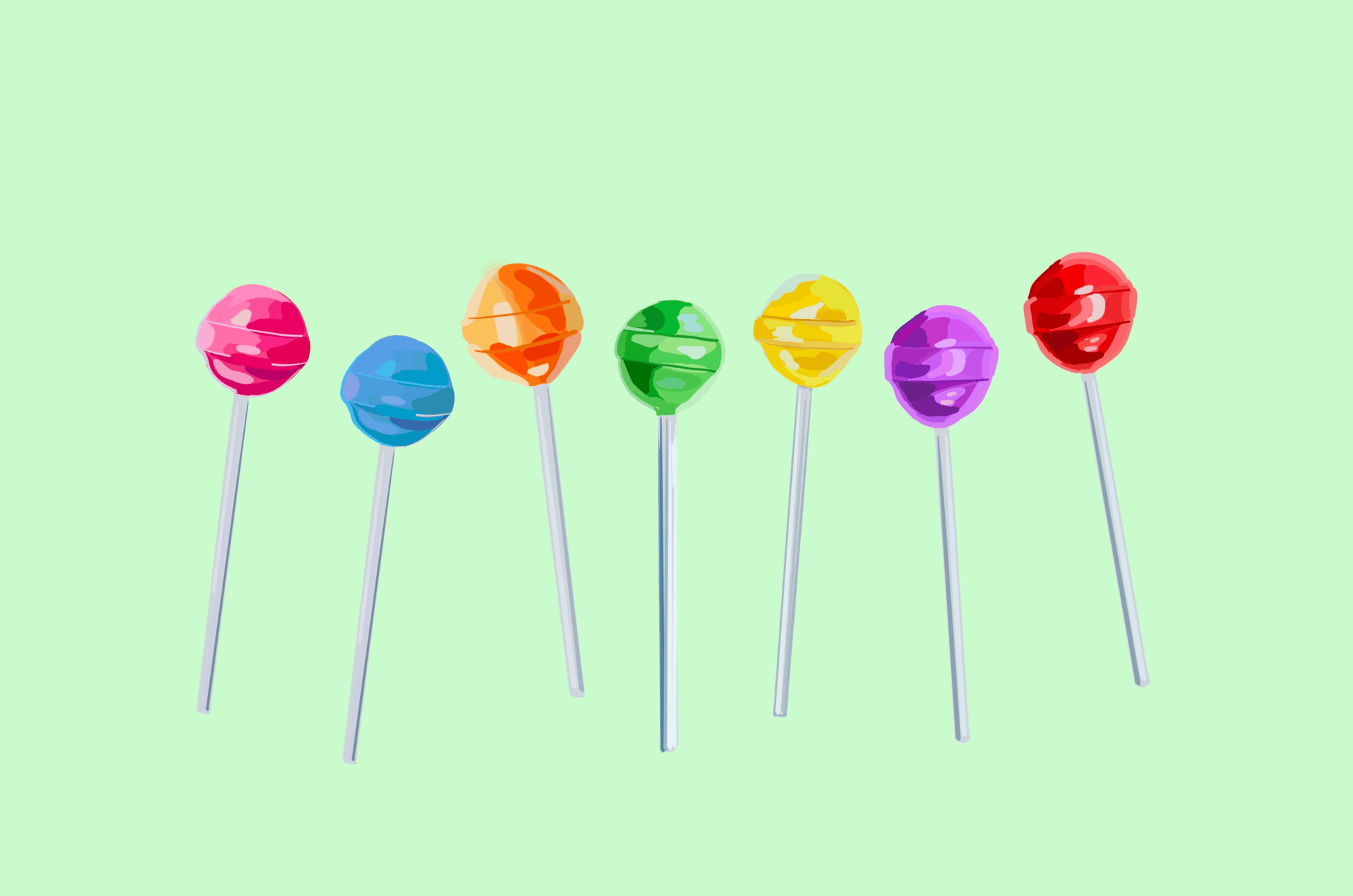 Bailey Made Art Co Lollipops Art Print Art