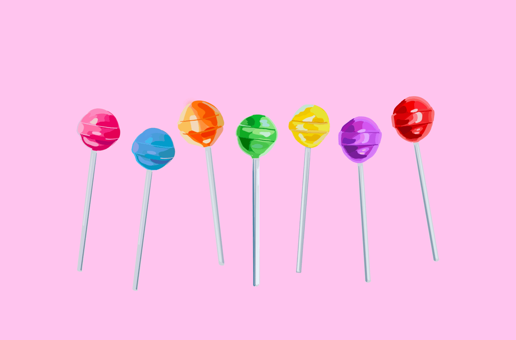 Bailey Made Art Co Lollipops Art Print Art