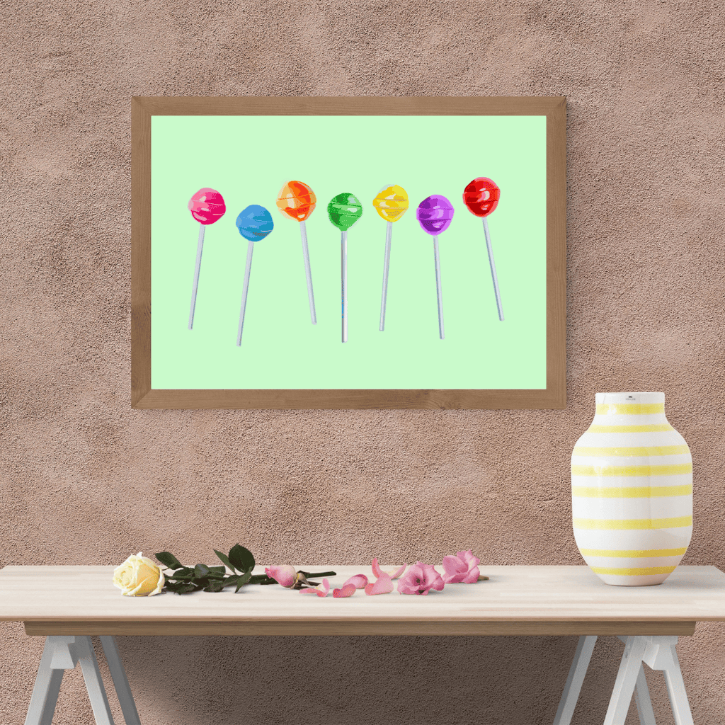Bailey Made Art Co Lollipops Art Print Art