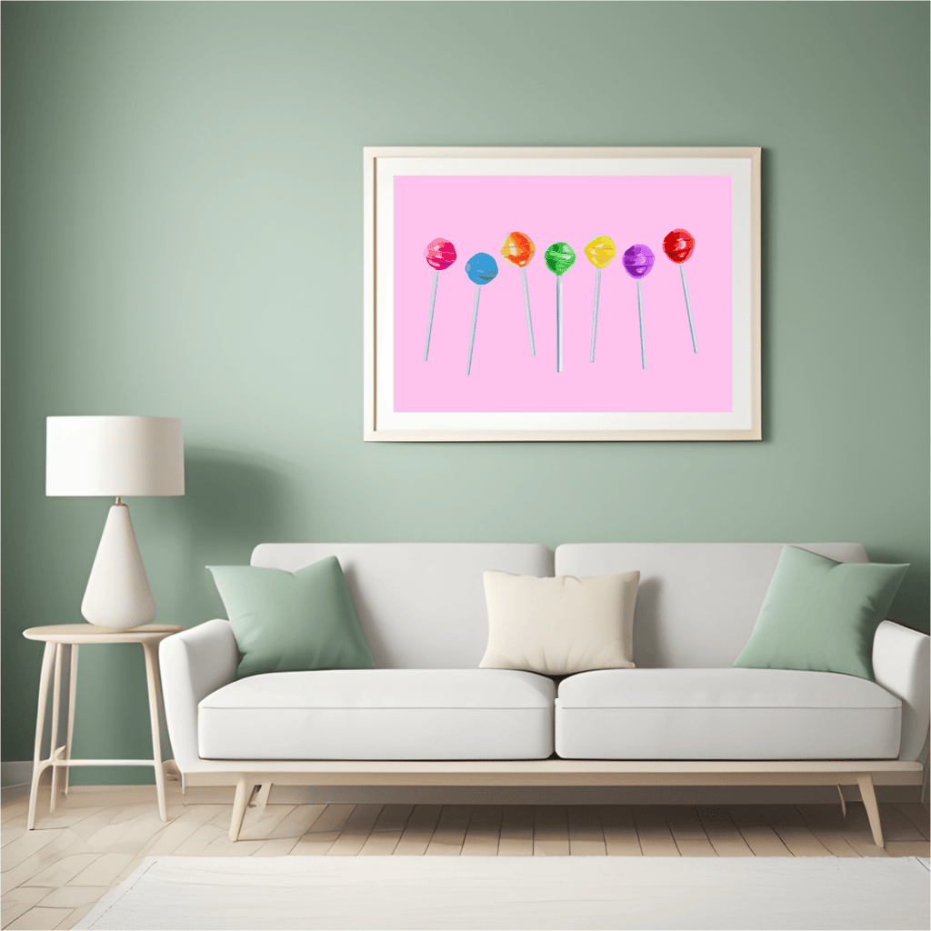 Bailey Made Art Co Lollipops Art Print Art