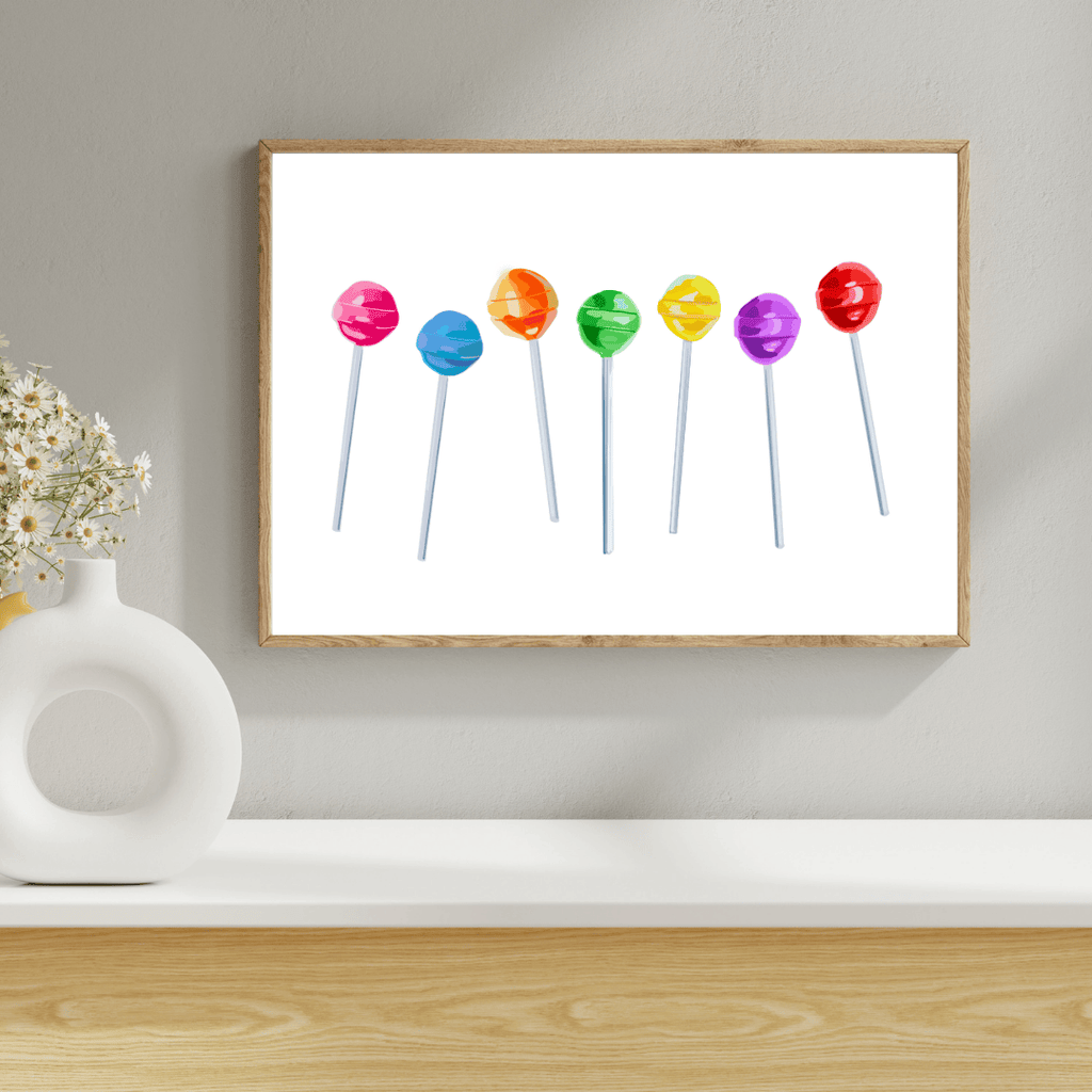 Bailey Made Art Co Lollipops Art Print Art