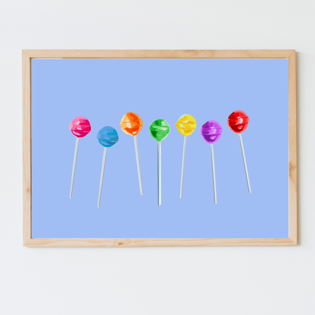 Bailey Made Art Co Lollipops Art Print Art