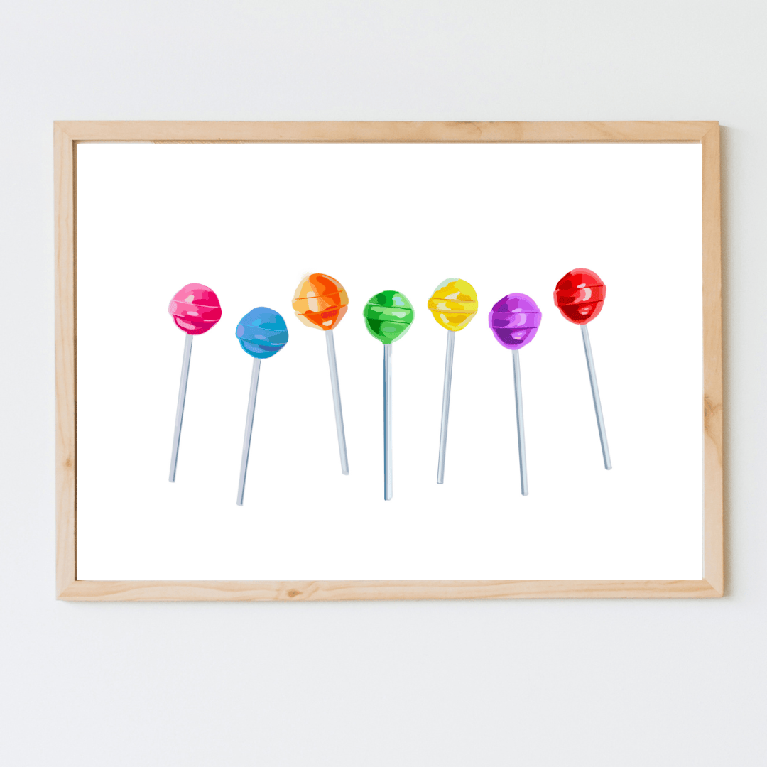 Bailey Made Art Co Lollipops Art Print Art